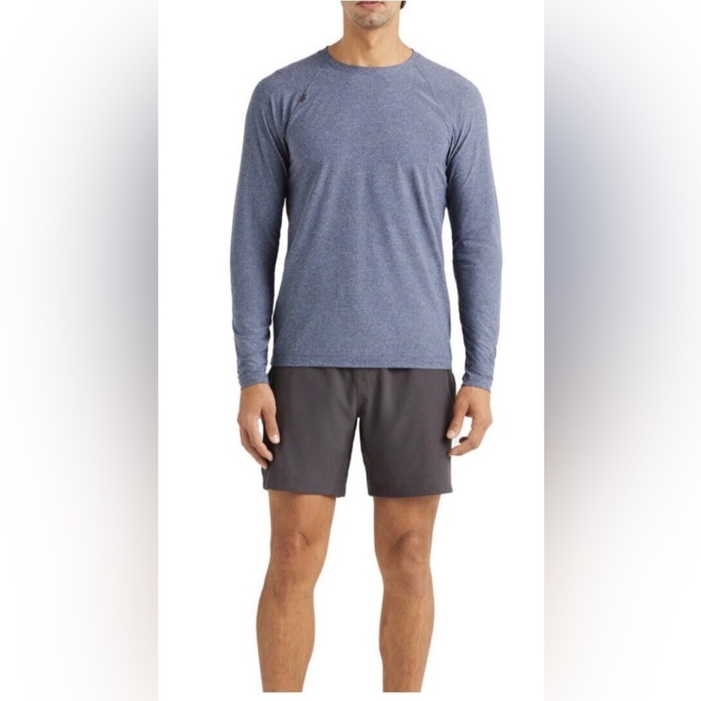 Rhone Reign Long Sleeve Soft Sweat-Wicking Shirt Gray Sz XL Excellent Condition
